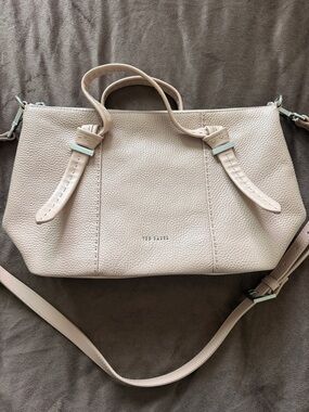 Ted Baker Beige Cream Leather Shoulder Bag